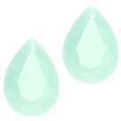 1 Tropfen facetiert 14x10x6mm (LxBxH) - opaque mint green