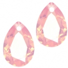1 Tropfen facetiert 14x10x7mm (LxBxH) - opal pale pink