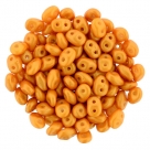 #108.09 10g SuperDuo-Beads Gold Shine Orange