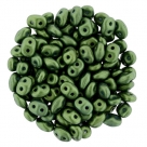 #108.02 10g SuperDuo-Beads Gold Shine Green