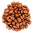 #108.05 10g SuperDuo-Beads Gold Shine Burnt Orange