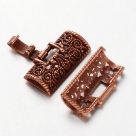 Fold Over Uhrenverschluss - 28x26x5 mm antique copper