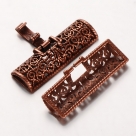 Fold Over Uhrenverschluss - 28x38,5x5 mm antique copper