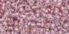10 g TOHO Seed Beads 11/0 TR-11-0267 - Inside-Color Crystal/Rose Gold Lined (E)