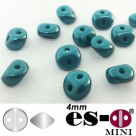 50 Stück - Es-O Mini  4mm - alabaster pastel emerald (teal)