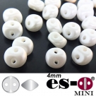 50 Stück - Es-O Mini  4mm - alabaster pastel white