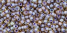 10 g TOHO Seed Beads 11/0 TR-11-0926 - Inside-Color lt. Topaz/Opaque Lavender Lined (E)