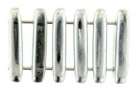 1 Strang 2-Hole Bar 15x5mm - Crystal Labrador Full