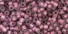 10 g TOHO Takumi Large Hole Seed Bead TTR-11-0267 F - Inside Color Frosted Crystal/Rose Gold Lined
