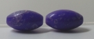 #23 - 4 Stück Perlen Ø 16*8 mm - alabaster purple white marbled - paint coating