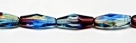 #29 - 4 Stück - 15*6mm Glasschliffperlen - multicolor