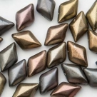 #01.01 - 25 St�ck GemDUO 5x8 mm - Crystal Matte Metallic Leather