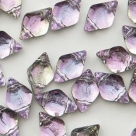 #01.18 - 25 St�ck GemDUO 5x8 mm - Crystal BACKLIT - Pink Mist