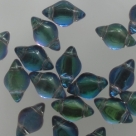 #01.17 - 25 St�ck GemDUO 5x8 mm - Crystal BACKLIT - Petroleum