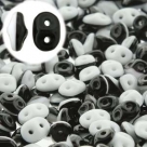 #003a 10g SuperDuo-Beads DUETS - black/white