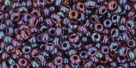 10 g TOHO Seed Beads 11/0 TR-11-0251 - Inside-Color Luster Lt Amethyst/Jet-Lined (E)