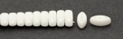#02.00 - 25 Stück CALI Beads 3x8 mm - Chalk White