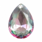 1 Tropfen facetiert 18x13x7mm (LxBxH) - crystal aurore boreale