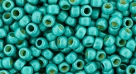 10 g TOHO SeedBeads 8/0 TR-08-PF578 F PermaFinish - Frosted Galvanized Turquoise