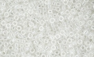 10 g TOHO Seed Beads 9/0 TTR-09-0101 - Takumi Large Hole Bead -Tr Lustered Crystal