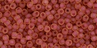 10 g TOHO Seed Beads 11/0 TR-11-0241 F - Inside-Color Rainbow-Frosted Lt Topaz/Mauve-Lined (E)