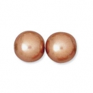 1 Strang - 10,0 mm Glaswachsperlen - copper pearl