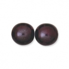 1 Strang - 12,0 mm Glaswachsperlen - eggplant