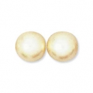 1 Strang - 10,0 mm Glaswachsperlen - cream pearl