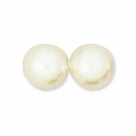 1 Strang - 12,0 mm Glaswachsperlen - white pearl