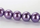 #04a 50 Stück - 6,0 mm Glaswachsperlen - lt purple