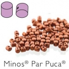 00030-01750 - 25 Stück - Minos Par Puca - 2,5x3,0 mm - Bronze Red Matte