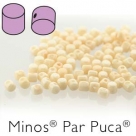 03000-14413 - 25 Stück - Minos Par Puca - 2,5x3,0 mm - Opaque Beige Luster