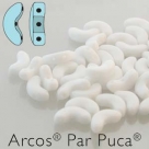 03000 - 25 Stück - Arcos Par Puca - 5x10 mm - Opaque White