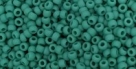 10 g TOHO Seed Beads 11/0 TR-11-0055 DF - Opaque-Frosted Green Turquoise