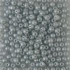 #36.04 - 50 Stück Perlen rund - opak lt silver grey - Ø 3 mm