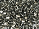 #13e - 50 Stck. Pinch-Bead 5x3mm - jet chrome full