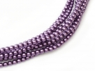 #29.0 1 Strang - 8,0 mm Glaswachsperlen - violet