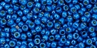 10 g TOHO Seed Beads 11/0 TR-11-PF585 - Permanent Finish - Galvanized Royal Blue (Ocean Blue) (A,C,D)