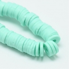 1 Strang Polyclay Katsuki Beads 6 mm - Pale Tuquoise