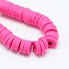 1 Strang Polyclay Katsuki Beads 6 mm - Hot Pink