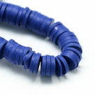 1 Strang Polyclay Katsuki Beads 6 mm - Med Blue