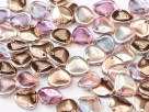 #27a 50 Stck. Rose Petals 8*7mm - crystal copper rainbow