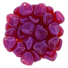 #37 50 Stck. Rose Petals 8*7mm - Opalescent Ruby