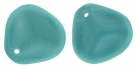 #17.00 25 Stck. Rose Petals 14*13mm -  Persian Turquoise