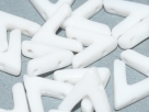 5 Stück AVA Beads 10x4 mm - Chalk White