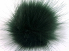 1 Stück Faux Fur PomPom - dk green