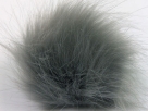 1 Stück Faux Fur PomPom - gray