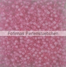 10 g TOHO Seed Beads 11/0 TR-11-0968 - Inside-Color Frosted Crystal/Rosaline Lined (E,F)