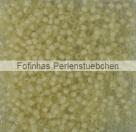 10 g TOHO Seed Beads 11/0 TR-11-0972 - Inside Color Frosted Crystal/Cream Lined (E)