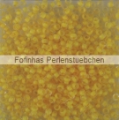 10 g TOHO Seed Beads 11/0 TR-11-0974 - Inside Color Frosted Crystal/Yellow Lined (E)